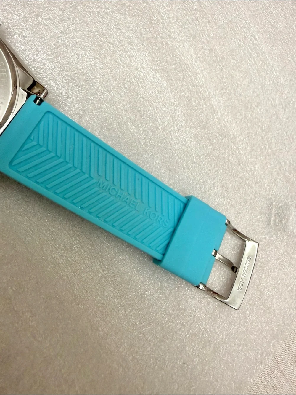 Michael Kors Janelle Turquoise Silicone Watch MK7350 -
